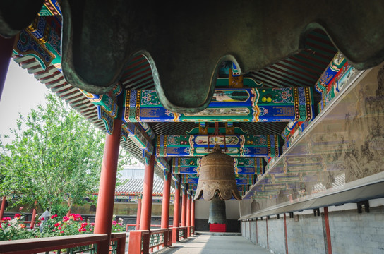 夏日北京大钟寺风光