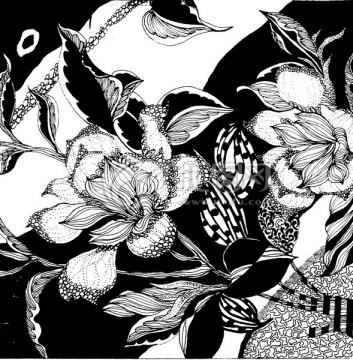 創(chuàng)意服裝花卉圖案