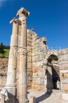 古希腊爱奥尼柱式建筑古迹