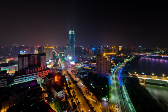 南宁市中心 夜景