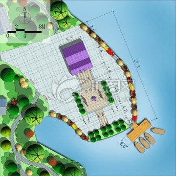 村莊土地廟節(jié)點設計