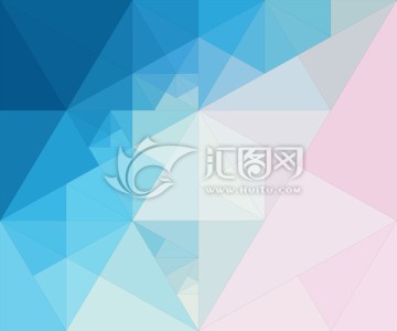 藍(lán)色幾何底紋背景 多邊形底紋