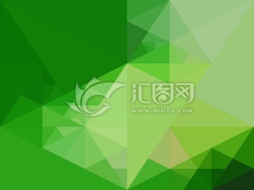 綠色多邊形底紋背景