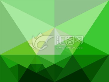 綠色三角形多邊底紋背景