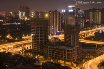 建筑工地夜景