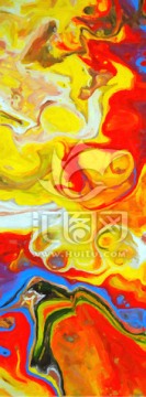 酒店抽象油畫