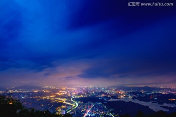 深圳全景夜景 远景