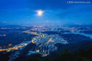 深圳全景夜景 远景