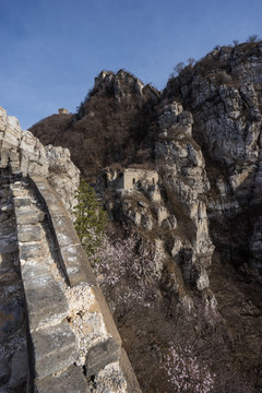 箭扣长城花季 城墙 竖片