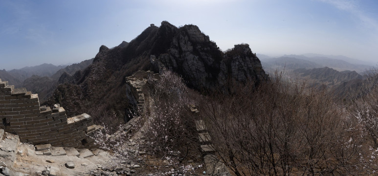 箭扣长城全景图 接片 高像素