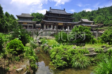 宁德太姥山资国寺全景