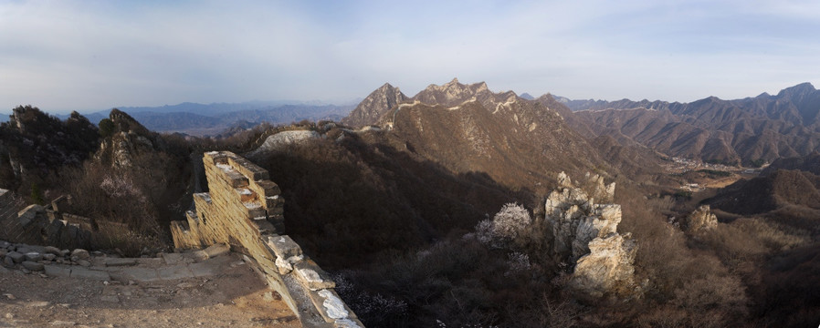 箭扣长城全景图 接片 高像素