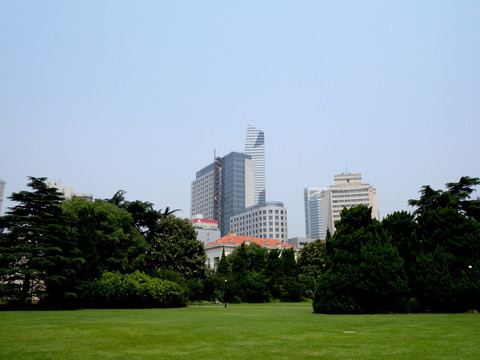 植物天空高层建筑