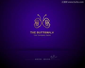 高檔logo 蝴蝶logo