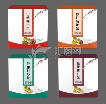 系列養(yǎng)生茶包裝（平面圖）