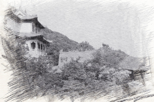 山林中的興國(guó)禪寺