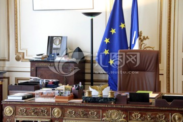 欧盟 EU 办公室 欧盟旗帜