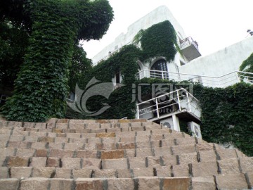 石阶 台阶 庭院绿化