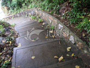 台阶 石阶 山间小路