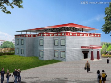 藏式建筑表現(xiàn)