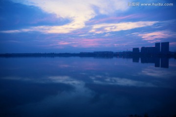 晚霞 湖塘小区晚霞