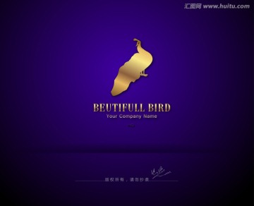 孔雀logo 高檔logo