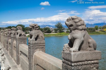 北京卢沟桥的狮子