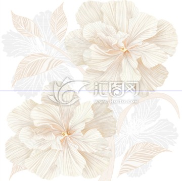 噴墨瓷磚花片（花非分層）