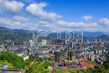 泸州叙永县城全景