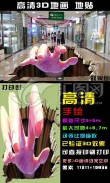 3D地画 3D地贴 3D画展