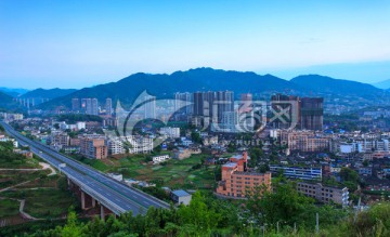 川南泸州叙永县城全景