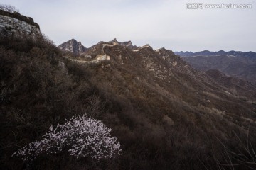 箭扣长城花季 城墙