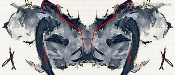 對(duì)稱抽象裝飾畫