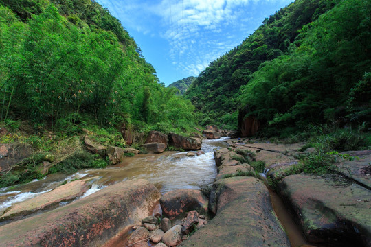 四川叙永画稿溪小河溪流