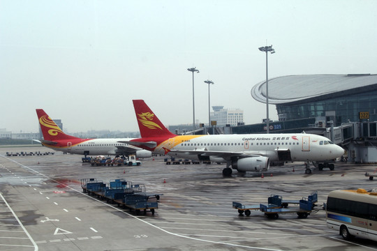 飞机 杭州萧山机场