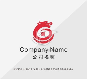 金融 龙LOGO设计