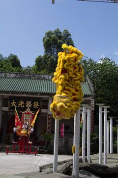 黄飞鸿武馆舞狮表演