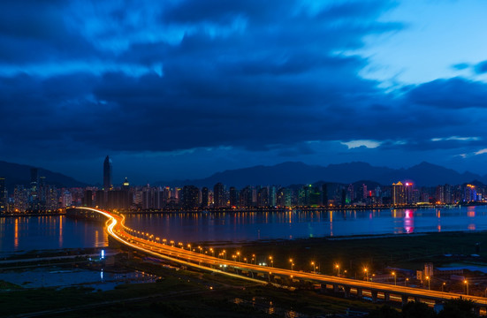 瓯越大桥夜景