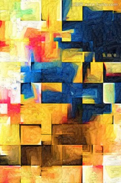 抽象畫 油畫 TIF無(wú)分層