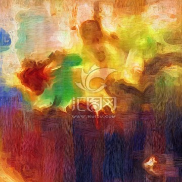現(xiàn)代簡(jiǎn)約 抽象油畫 數(shù)碼印花