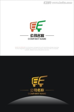 購(gòu)物車網(wǎng)購(gòu)字母E淘寶標(biāo)志