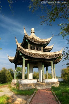 古建筑 涼亭
