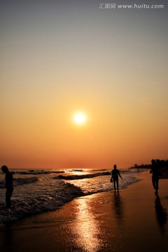 海边落日