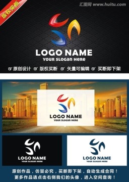 三原色 彩色 簡約 LOGO