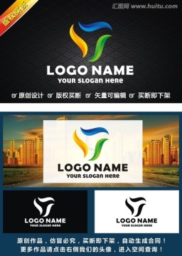彩色 眾 旋轉(zhuǎn) 三 LOGO