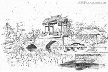 惠州西湖 豐渚園 見淵亭橋
