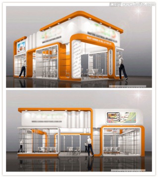 3DMAX通用展臺(tái)展示模型下載