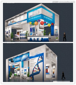 3D通用展臺展示模型下載