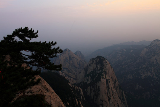 华山日出 朝霞