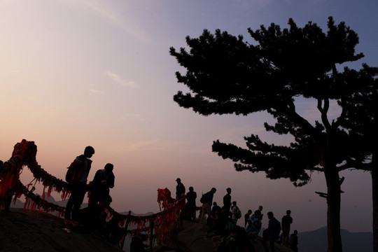 悬液峭壁 西岳华山